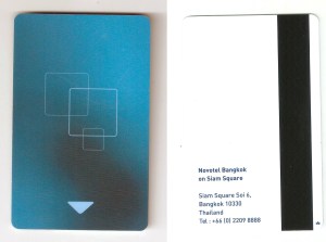 Thailand, 2009 I'm not sure if this hotel key was stolen or given away for free.