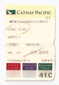 Europe, 2010 Going back to Manila.