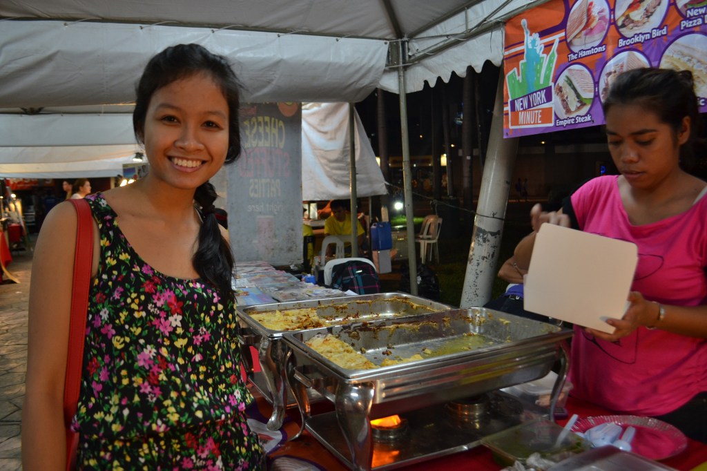 PESTO PASTA. Or something like that. A single serving costs Php100. 