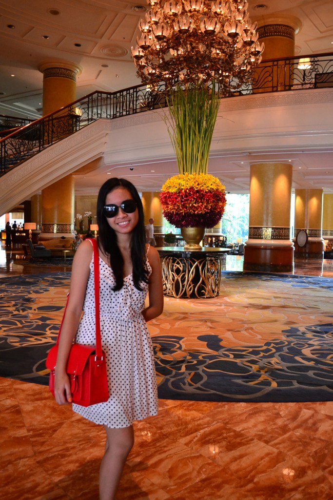 CHECKING OUT. Time to pose in pictures like a tourist.  That Saturday night, we also had the third floor patio opened just for us --it was already very much closed past 11 pm-- because my mother wanted a smoke. Just saying. 