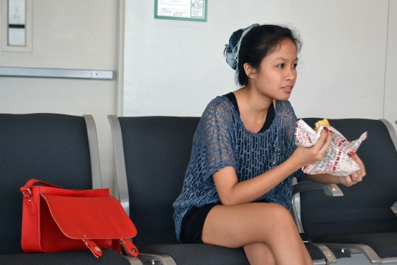 Yummy expensive airport food. 