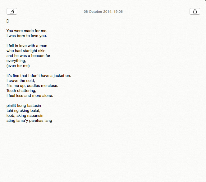 I wonder what I was thinking on the 8th of October.